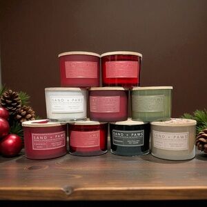SAND + PAWS Two Wick Odor Neutralizing Scented Candle 12 Oz $28 Retail NEW